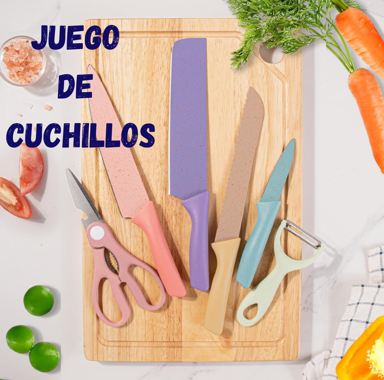 SET DE CUCHILLOS DE COCINA